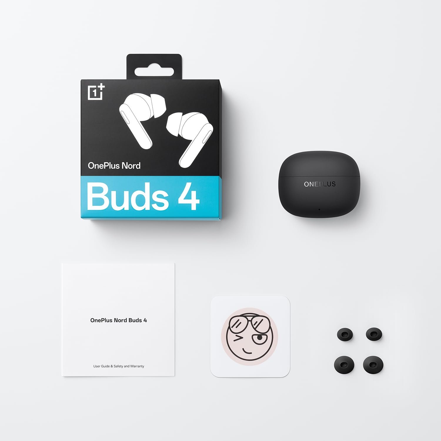 OnePlus Nord Buds 4 TWS Earbuds with 52dB Real-time ANC, Game Sound Spatial Audio, 6-Mic AI Clear Calls, Up to 54hrs Playback, 10 min for 11 hrs Fast Charging, Bluetooth 6.1 - Stellar Black - Image 2